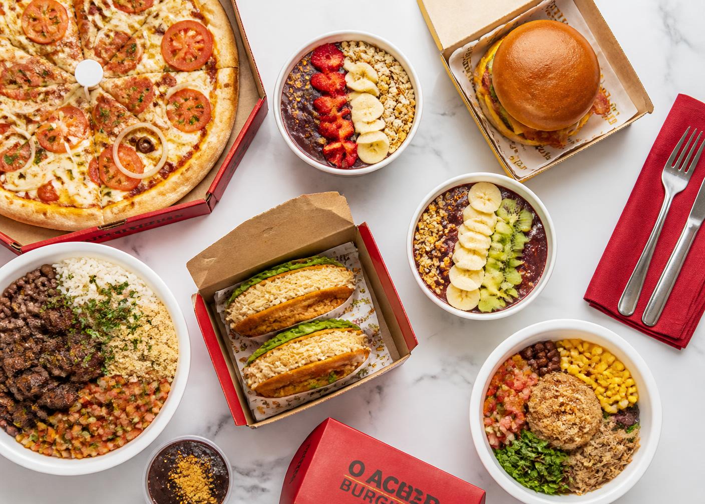 Pratos, lanches e açaí de estabelecimentos parceiros do 17Delivery